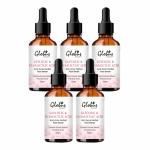 Globus Remedies Glycolic & Salicylic Acid Anti Acne Face Serum, Reduces Pimples and Unclogs Pores, For Oily & Acne Prone Skin, 50ml, Set of 5