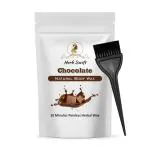 Herb Swif Chocolate Facial Hair Removal Wax Powder, 10 Min Painless Herbal Hair Removal Waxing Powder, All Types Of Hair Skin Hands Legs Underarms Private Bikini Part -100 GM (Bikini Wax Powder with brush - Pack of 1)