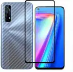 eZell (2n1) combo pack full tempered glass+ back screen protector for realme 7