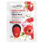 Purobio Pomegranate GlucoAlgae Peel Off Rubber Facial Mask With Serum For Shiny & Glow Face 60g | Face Mask For Instant Glow, Wrinkle Free
