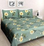 Gentech Glace Cotton Duvet Cover / Quilt Cover / AC Dohar / Razai Cover / Blanket Cover for Double Bed with Zipper - Size 100*90 inch