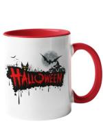 AKP Sublimation Halloween Multicolor Square Ceramic Mug 325 ml (CHILLAAO-3TBLACK-1041)