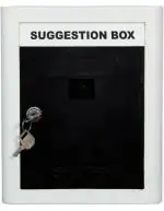 Aura Plast Black Plastic Wall Mounted Suggestion Box