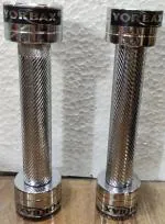 YORBAX 2 X 1 Kg Steel Dumbell Set, Fixed Weight Dumbbells, Dumbbell Set 1 Pair