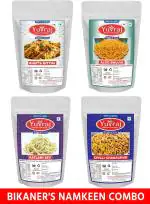 Yuvraj Ratlami sev| Chilly channa chur| Aloo bhujiya, khatta meetha mix pack (370 gm x 4 )