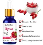 LUCACCI Rosehip Oil Retinol Serum for face (Oil based) for Anti-ageing, Glowing Skin and Hair Growth| All Skin Types| For Men & Women| Pure, Natural & Organic ( Pack of 1 30 Ml)