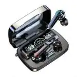 MD Gold Earbuds M19Pro TWS Wireless Headphones with Touch Control Gaming Bluetooth airbuds with Power Bank and Torch |True Wireless Earbuds | Black