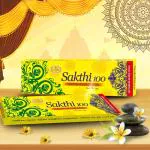 Two Hands SAKTHI ECO AGARBATHI Incense Sticks Agarbathi (100 Sticks Per Box) (Pack of 6)