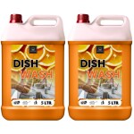 BLISS & BLUSH Dishwash Liquid 10 Liter Orange 100% Ecofriendly-Tough Grease Removal Formula| Leaves No Residue