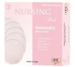 Ahc Washable Maternity Nursing Breast Pads - 6 Pads With Laundry Bag - Pale Pink
