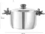 Vinod Stainless Steel Pasta/Noodle Pot with Strainer Lid, Sturdy Lockable Virgin Bakelite Handles, 2 Year Warranty, Silver 4 Litres