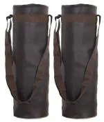 Kuber Industries Brown Leather Water Bottle Cover (Set Of 2)