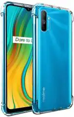 Cloudza Realme C3 Transparent Silicon Anti Scratch Mobile Back Cover
