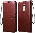 Aviaaz Redmi Note 3 Dual Protection Brown Leather Flip Cover