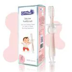 Littloo Silicone Anti-Choking Toothbrush with Fitted Shield & Fine Soft Bristles for Baby