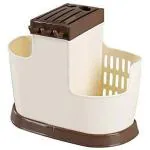 SPHP Multicolor Plastic Empty Cutlery Holder Case (Holds 10 Pieces)