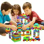 Vastate Satsun 60 pcs Building Block Toys with Wheels for Kids, Best Gift Toy for Kids.