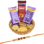 Premium Chocolate Hamper | Rudraksha Diamond Rakhi