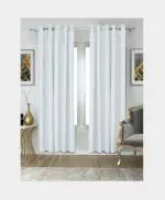 NEELA COTTON MILLS (P) LTD. Blackout Collection Door Curtain | Solid Print | Pack of 1 | Aqua | 7 FT, 270 GSM