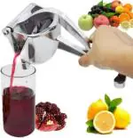 Fitaza Aluminium Heavy Duty Use Fruit Juicer Solid Aluminium Hand Juicer For Fruits Hand Juicer (Silver)