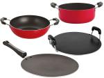Nirlon Non-stick Aluminium Dishwasher Safe Kitchenware Cooking Utensil Combo Set with Bakelite Handle