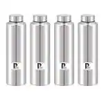 PIQUANT KITCHENWARE Stainless Steel Water Bottle 1000 ml Pack of 4 for Home/Office/Gym/School