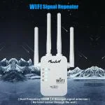 Morden Wi-Fi Repeater 300 Mbps Booster Comfast Wifi Repeater wifi extender outdoor long Data Card (White)