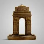 SILAII Handmade India Gate - Monumental Sculpture / Home Décor / Office Décor / Table Décor - 8 Inch - Bronze (Stone Powder with Resin)