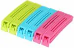Fitaza Bag Sealing Clips Large, Medium, Small BPA Plastic Plastic Clips (Set of 6, Multicolor)