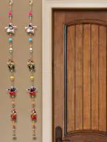 Handmade Radha-Krishna Decorative Lines Door Hanging Wall Hanging