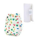 Bumberry Origami Adjustable Reusable Cloth Diaper Cover With 1 Wet Free Insert For Babies (3-36 Months)