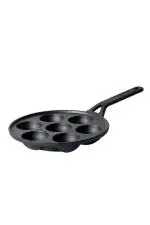 Meyer Black Pre Seasoned Cast Iron 7 Cavity Appam Maker