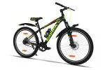 GANG RADION Front Suspension Dual Disc Brake Single Speed 29T (Frame Size : 17.5 Inches) Mountain Cycle (Black, Green)