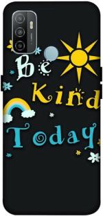 SARTOOLIYA Oppo A32 Multicolor Plastic Quotes Wallpaper Printed Water Proof Back Cover