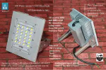 RAYTRON Alta Sq 100W LED Flood Light with 140 lm system efficacy IP66
