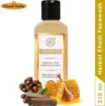 Herbal Khadi Sandalwood Honey Natural Herbal Face Wash Anti Tanning Face Wash For Glowing Skin With Anti Acne & Oil Control Properties 210 ml (Pack of 1)