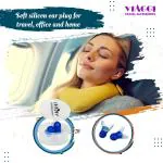 VIAGGI New Silicone Inflight Ear Plugs Noise Reduction for Sleeping, Meditation, Swimming Adult and Child - Set of 2