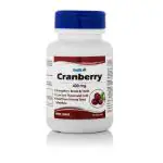 Healthvit Pure Cranberry Extract 400mg For Strengthens Bones & Teeth | Relief From UTI | Promotes Optimal Immune System | 100% Natural And Vegan | 60 Capsules