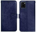 AmericHome Vivo Y15s, V2125, Vivo Y01 V2118 Blue Rubber, Cloth, Artificial Leather Dual Protection Mobile Back Cover