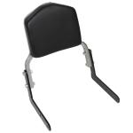 AllExtreme EXBU3BC Motorcycle Heavy Metal Cushion Backrest Passenger Rear Seat Rest Support Compatible for BS3 and BS4 Model Bullet 350cc and 500cc
