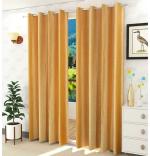 Indian Online Mall PUNCH_DOT_GOLD_9FTLong FTLong Door Curtains Set of 1