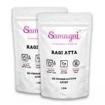 Samagni Ragi Atta | Finger Millet Flour | Low-Fat High Fibre Gluten-Free Atta 2 KG