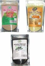 Dyuti:veda Charcoal Powder, Orange Peel Powder and Rose Flower Powder Anti Acne 100 g 6 X 3 X 11 cm