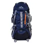 ENDEAVOUR Snow - Navy Waterproof Rucksack Travel Hiking Camping Backpack with Rain Cover 60 L