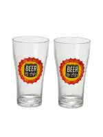 Ek Do Dhai Beer Di Tanki Beer Glass Set of 2 360ml