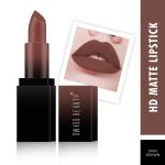Swiss Beauty HD Matte Lipstick - (Dark Brown, 3.5g)