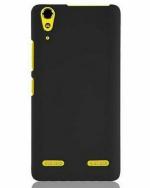 A ACCESSORIES KART Lenovo A7000 Black Silicon Back Cover with Kick Stand