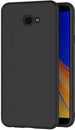XOVO Back Cover for Samsung Galaxy J4 Plus (Black, Dual Protection, Silicon)
