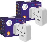 Wipro Smart Plug 16A Wi-Fi Compatible with both Google Assistant and Alexa (Pack of 2)