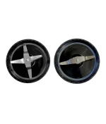 Kitchen Galaxy Cross Blades,500ml Juicer Holder Blade, Cross Blade Replacement Part Seals, Replacement Mixer Part Suitable for Magic Bullet Juicer and Mixer (500ml Cross Tool Holder) Pack of 2